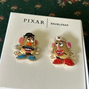 Disney Pixar Mr and Mrs Potatoe head 1 1/2” stud earnings